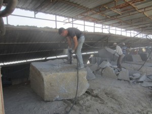 Steinarbeiter in der Türkei
